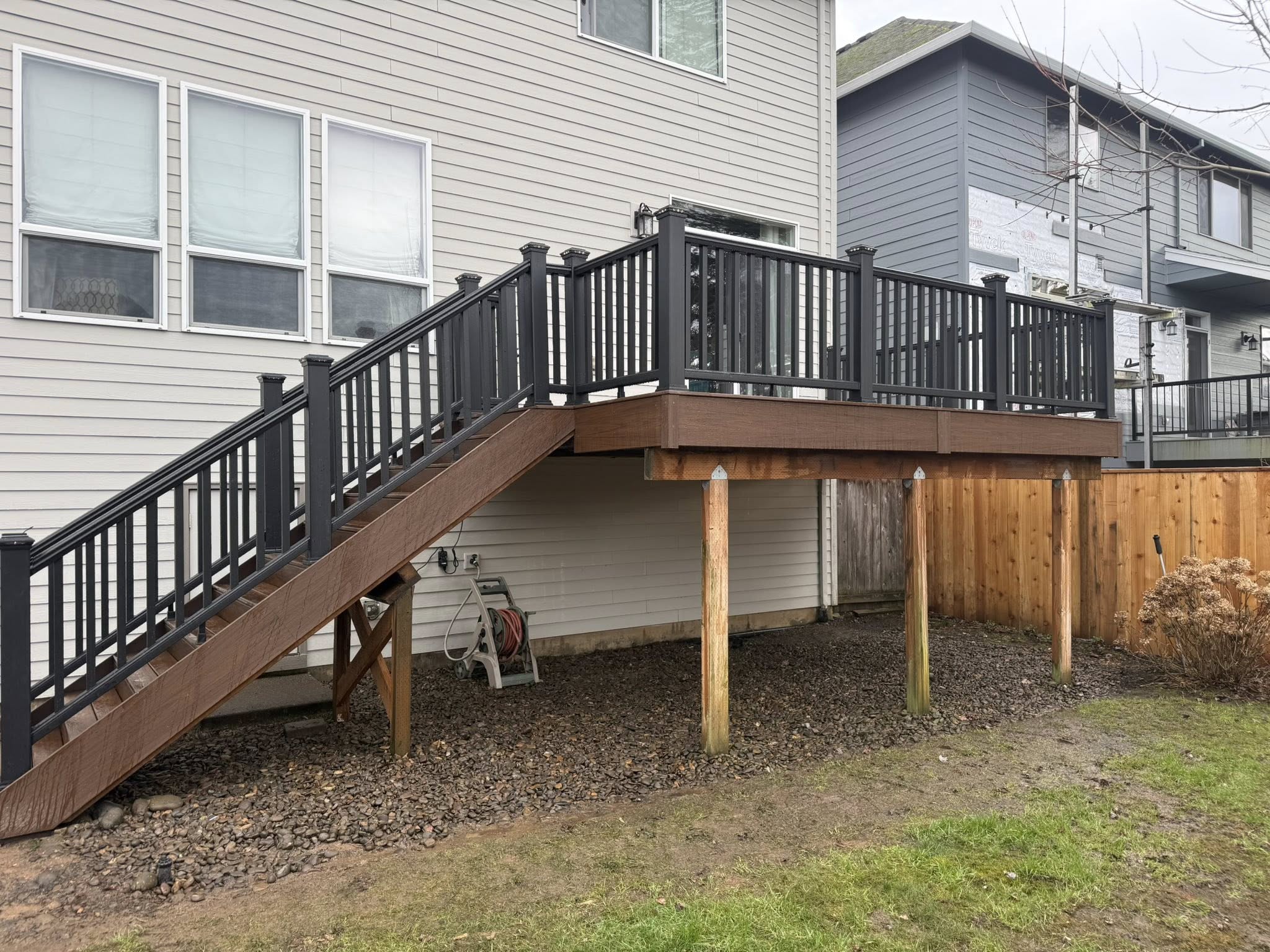 Residential porch and exterior finish upgrade