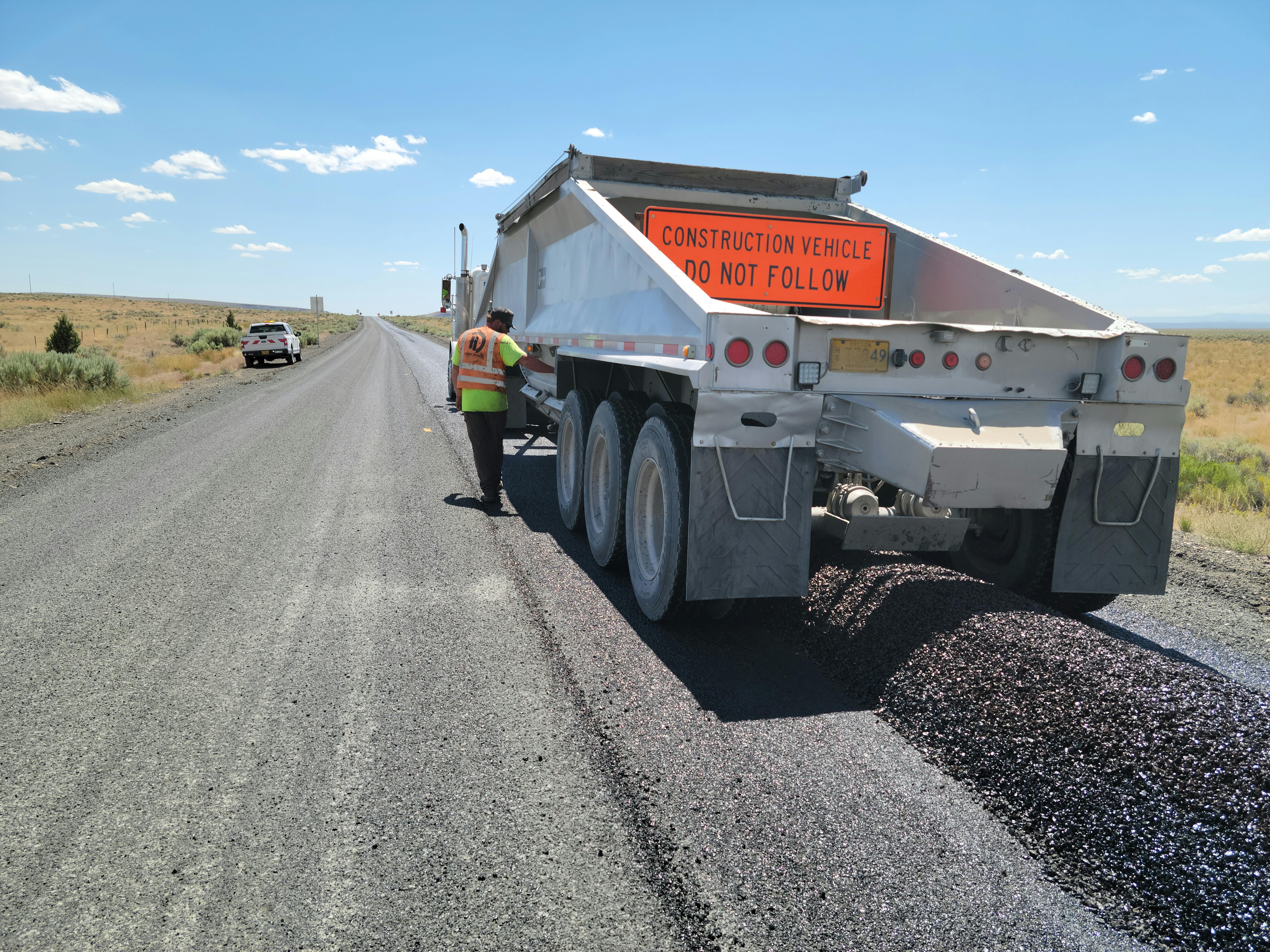 Commercial roadwork project