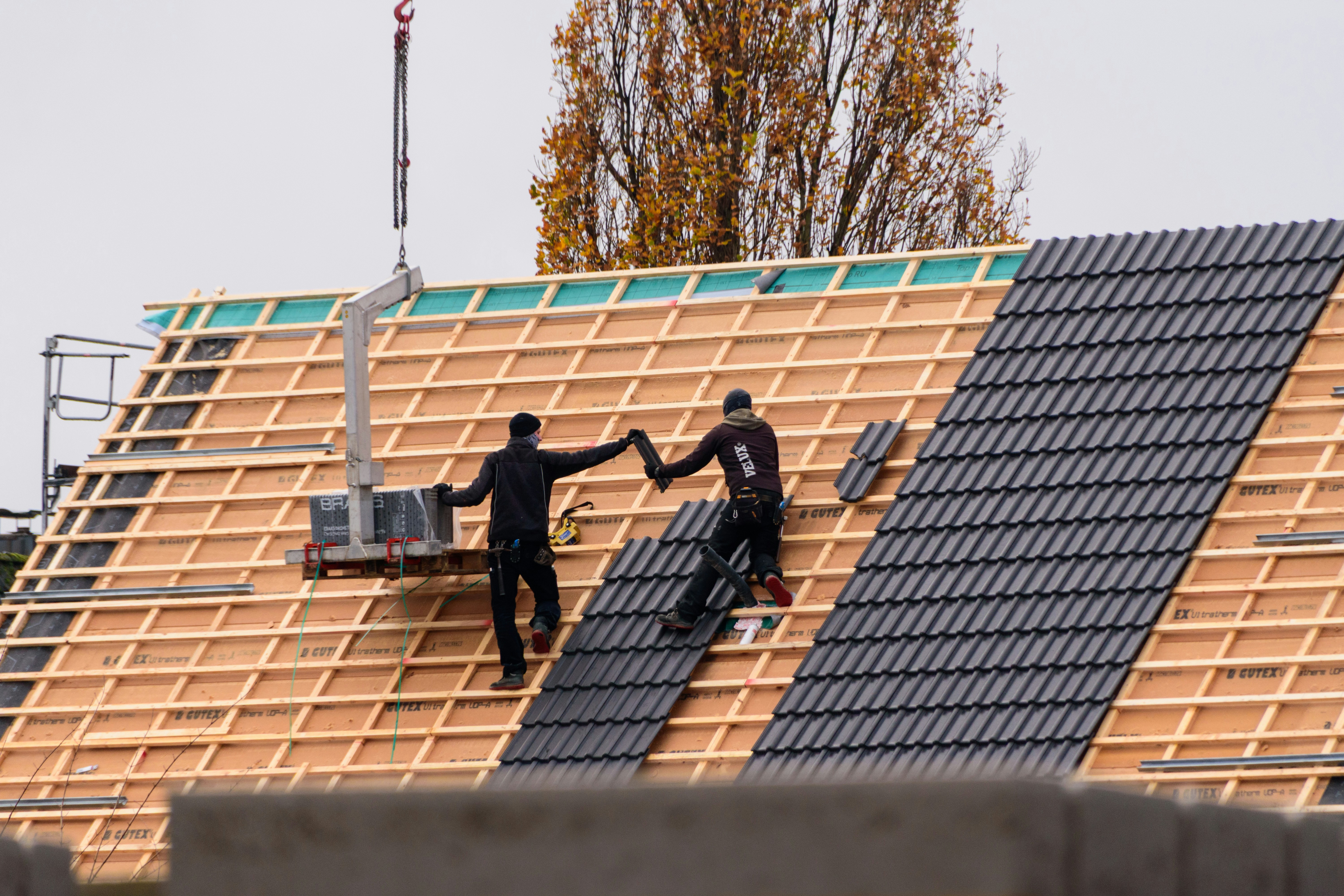 Residential roofing installation